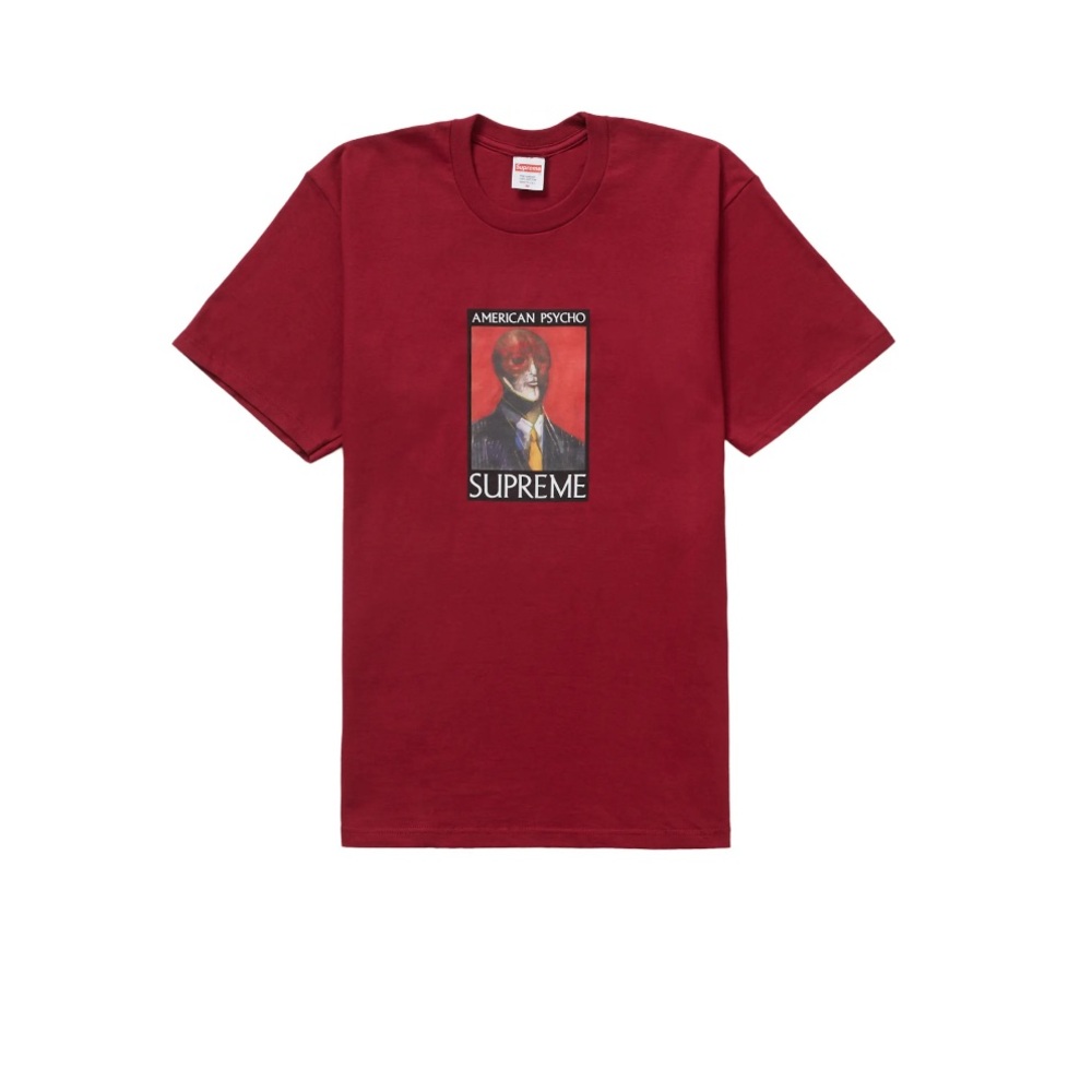 Supreme American Psycho Tee Cardinal Sizes XL & S